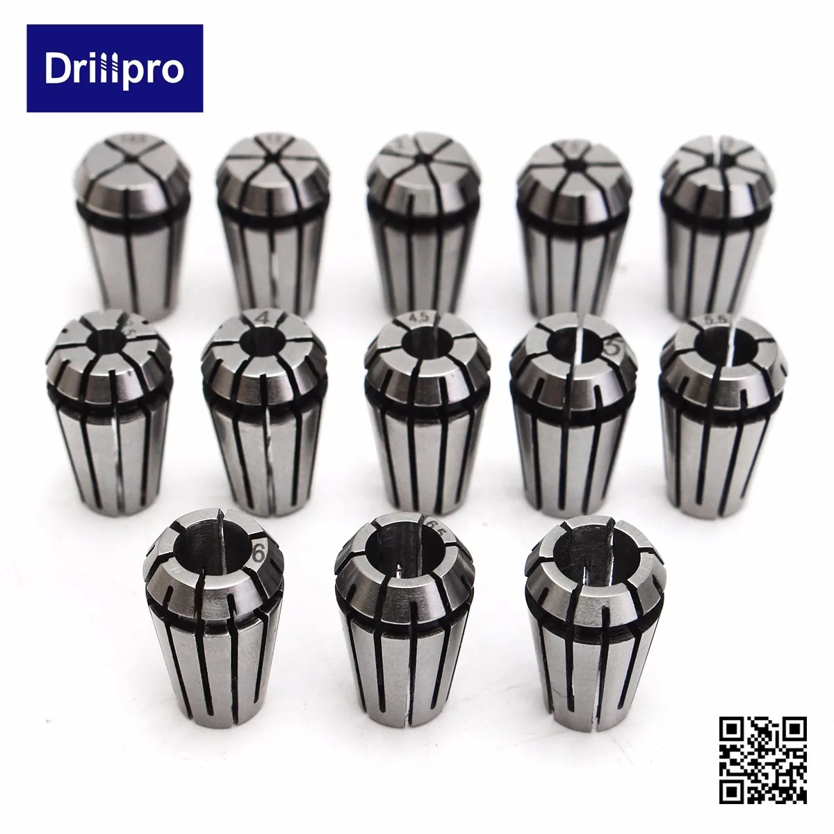 

13pcs/set ER11 1-7MM Spring Collet High Precisions Collet Set For CNC Engraving Machine Lathe Mill Tool