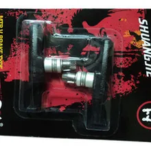 Стиль велосипедные тормозные колодки горный велосипед v-тормоз резиновый блок ездовые аксессуары оборудование бесшумный черный и белый с узором