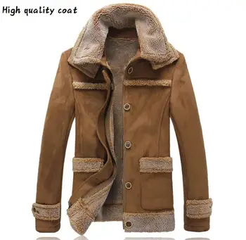 

European 2019 Men's Winter Grape Skin Coat, Large 5xl, Artificial Human Skin Coat, Large A868 Leather Coat