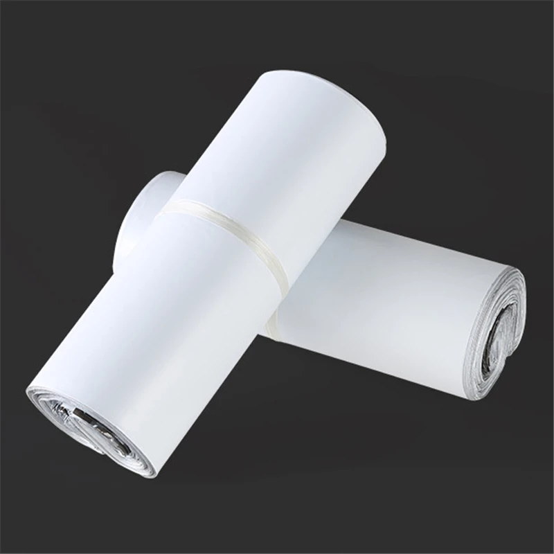 New Light Gray Courier Bag 10pc Self-seal Mailbag Plastic Poly Mailing Envelope Waterproof Postal Shipping Bags Courier Envelope 6