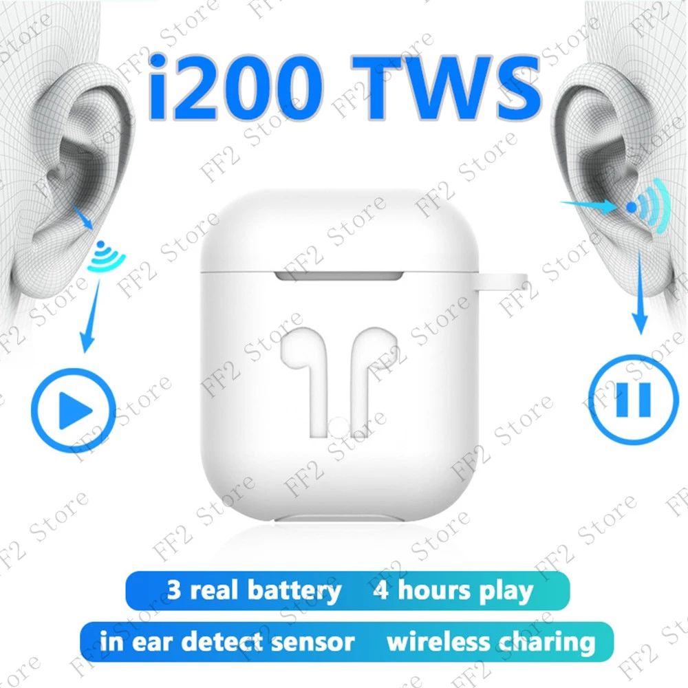 I200 наушники вкладыши TWS Bluetooth 5 0 PK W1 H1 Pop up 3 Батарея беспроводную зарядку i7 i9 i10 i12 i30