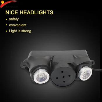 

Electric Scooter Headlight Reinforced Plastic Strong Light Two LED Lights for X8 E Scooter Accessories Adult Skateboard Parts
