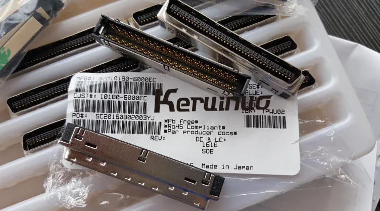 10168-6000EC 10180-6000EC 10168 10180 3 м 68P 80 р штекер Экранированный IDC WIREMOUNT