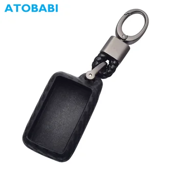 

Carbon Silicone Car Key Case For Toyota Camry Land Cruiser Prado 150 Prius Venza Smart Remote Fob Cover Keychain Protector Bag