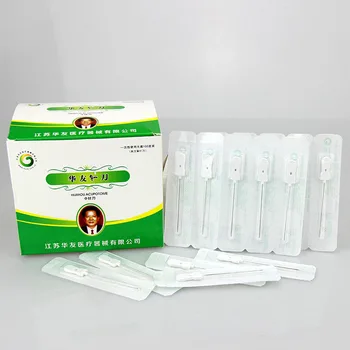 

100 pcs huayou accupuncture massage Disposable knife Needle Ultra Micro Needles 0.4/0.5/0.6/0.8/1.0mm