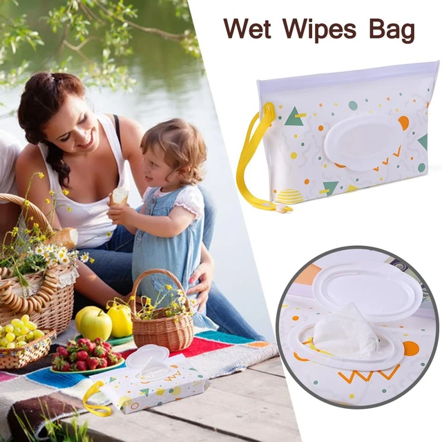 Acheter Sac de lingettes humides réutilisables, Portable et