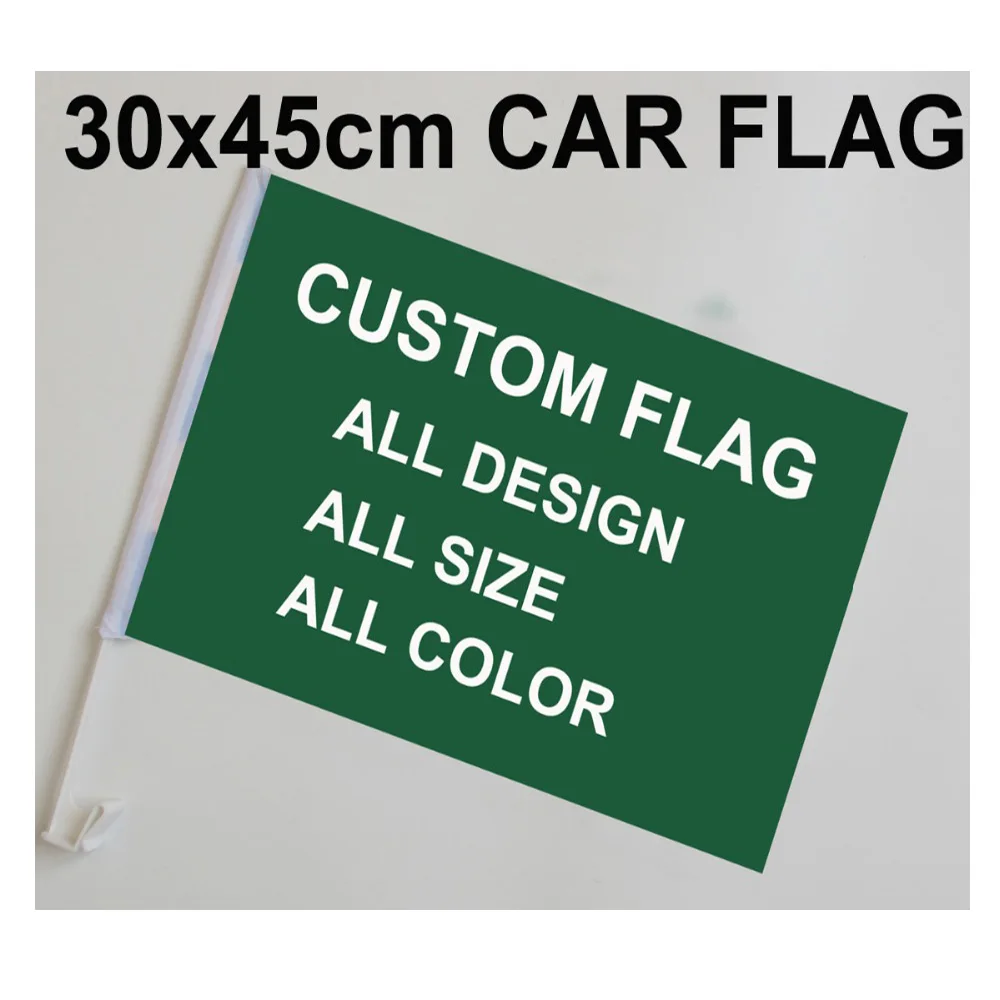 Custom Window Car Flags And Banners Design Logo Mini Customize 100d