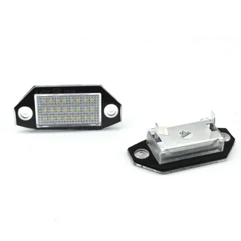 

1 Pair Of 24-LEDs White Number License Plate Light Lamp For Ford Mondeo MK3 2000-07 X2 License Plate Lights