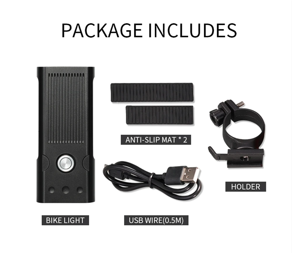 5200mAh MTB Front Light Bicycle Light 2 Holder Mount T6/L2 LED Flashlight  as Power Bank Bike with Taillight Gift Waterproof