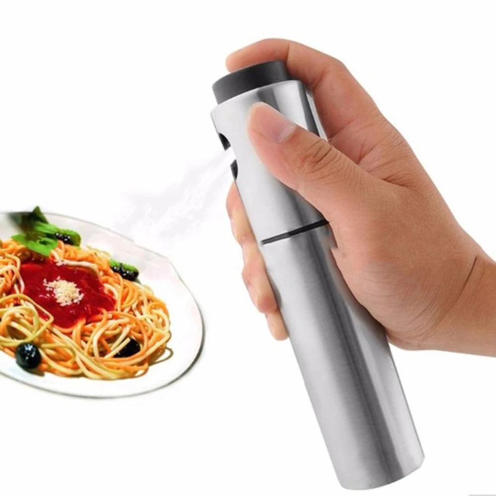 100ml Stainless Steel Oil Bottle Stopper Olive Oil Sprayer Liquor Dispenser Leak Proof Pourer BBQ Oil Dispenser Kitchen Gadgets