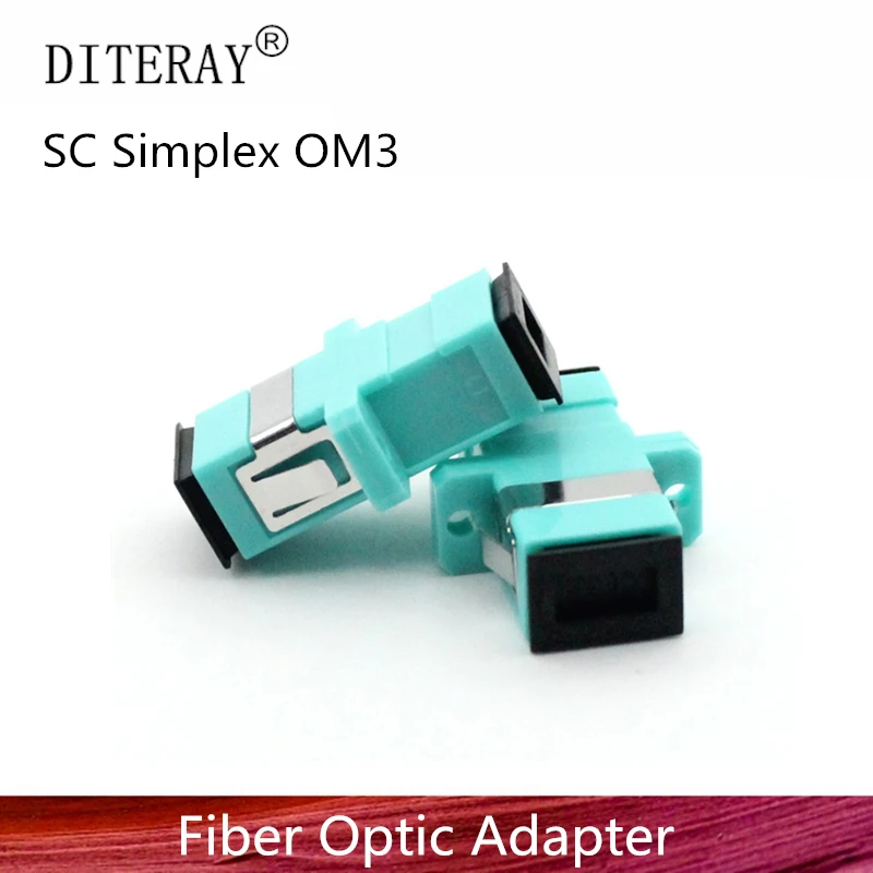 SC Simplex Fiber optic adapter OM3 fiber connector SC SM Flange Singlemode Simplex SC-SC connector