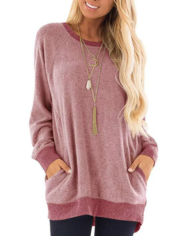

Tracksuit Jogging Femme Womens Clothing Autumn Plus Size Aesthetic Warm Streetwear Pink O-Neck Pullover Designer Casual Fashion