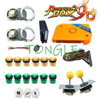 

Pandora Box 9D 2222 in 1 arcade jamma game board HAPP joystick LED chrome button kit for DIY coin operate video game machine