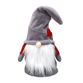 

Christmas Spring Faceless Doll Tree Topper Star Lovely Swedish Gnomes Forest Old Man Figurines Toys Hanging Decor for Xmas Birth