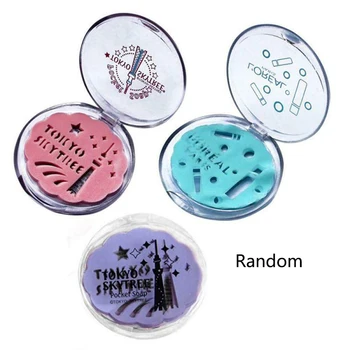 

24 Pieces / box Of Paper Soap Clean Moisturizing and Moisturizing Floral Type Personality Pattern Soap Sheet Mini Soap Tray