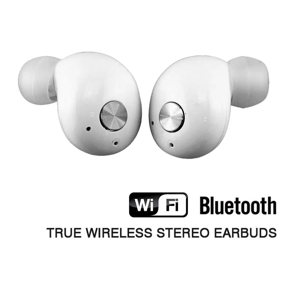 Мини Bluetooth наушники спортивные беспроводные стерео музыкальные наушники-вкладыши с шумоподавлением с микрофоном с портативным зарядным устройством