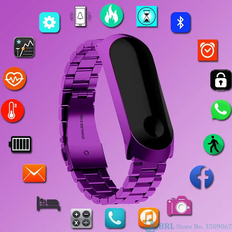 Нержавеющие стальные Умные часы Для женщин мужчин Smartwatch для IOS и Android электроники