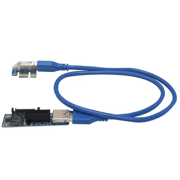 

UEX101 PCI-E X1 to X1 Extension Riser Card Adapter with USB3.0 Cable