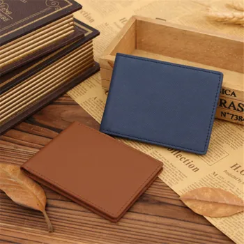 

Useful Leather Men Wallet Money Clip Purse Wallet Office Male Clutch Purse Bag Thin Minimalist Handy Slim Short Designer