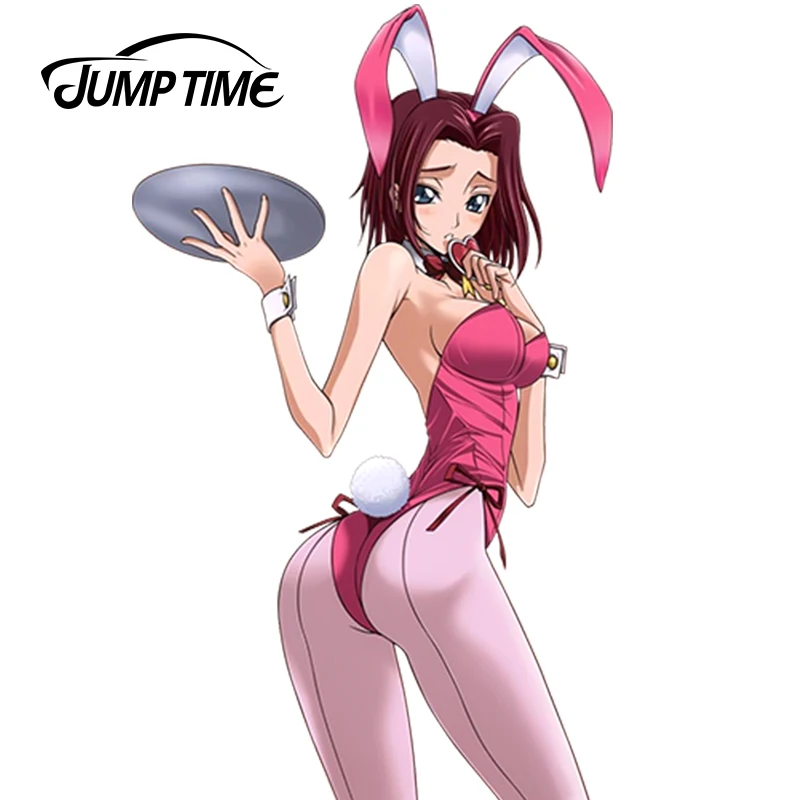 JumpTime 13 см x 7 8 сексуальные наклейки с кроликом для девочек автомобильные аниме Kallen