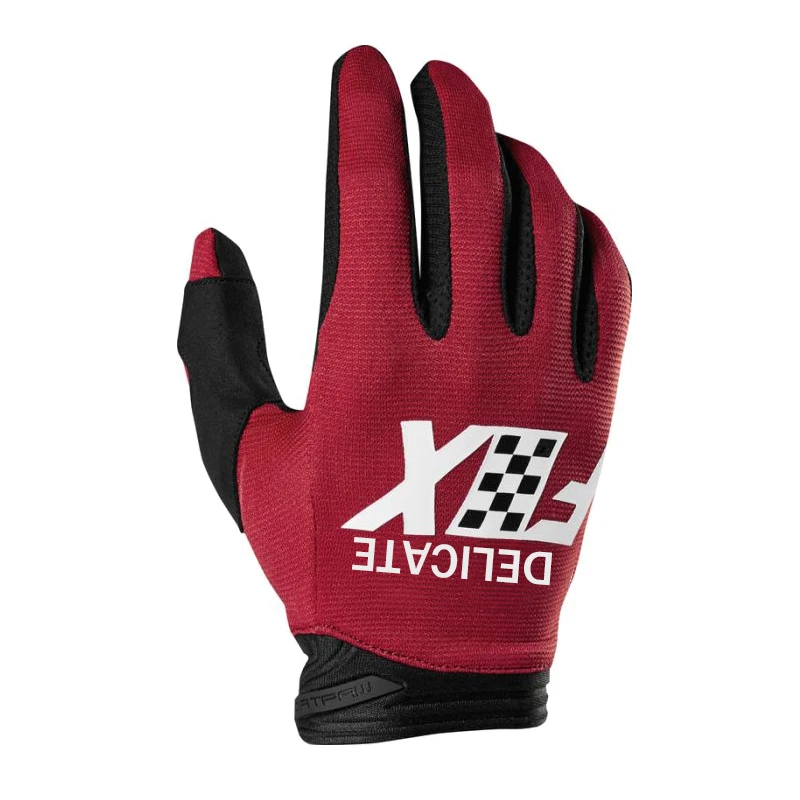 Red Cardinal Dirtpaw Czar Glove Motorcycle ATV Bike Riding Delicate Fox Red Gloves