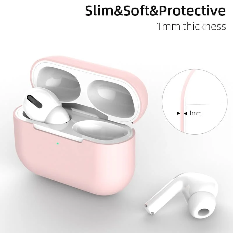 Роскошный цветной мягкий силиконовый тонкий чехол для Airpods, защитный чехол для наушников, противоскользящий чехол для Apple AirPods Pro EarPods противоударный