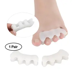 1 пара разделителей для ног выпрямитель три отверстия разделители для пальцев ног корректор разделители для ног инструмент для ухода за