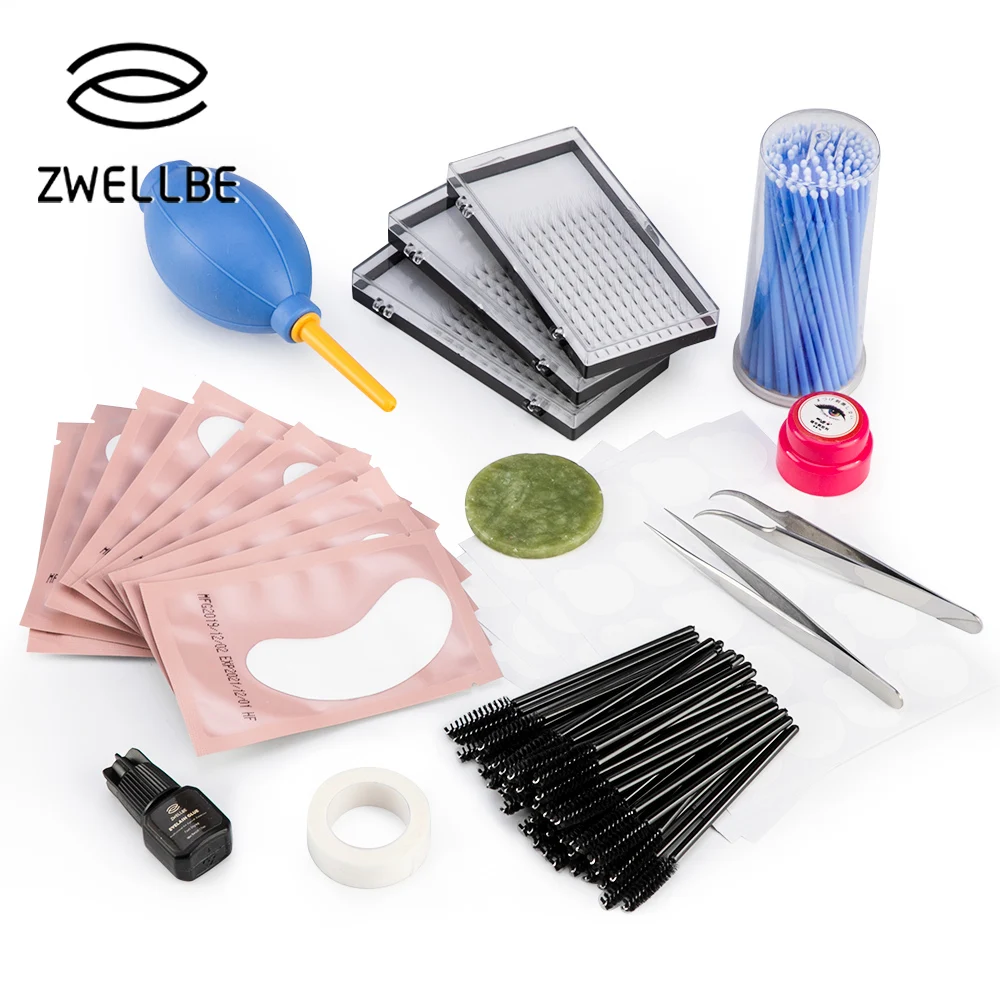 Professional Eyelash Extension Set Special Grafting for Beauty Salon No Stimulating Glue Easy Tool | Красота и здоровье