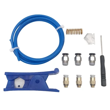 

3D Printer Accessories Blue 2 X 4 Teflon Tube Universal Spare Parts Anti-Hand Cutter