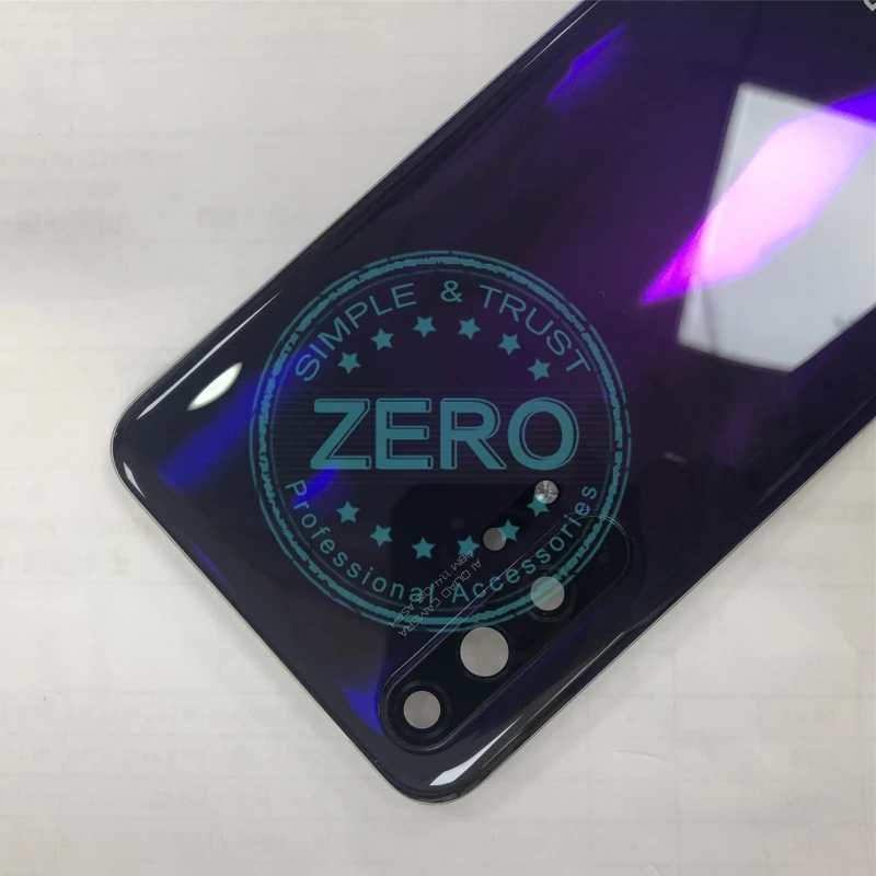 Для huawei Honor 20 Pro задняя крышка батарейного отсека+ стеклянный объектив камеры для Honor 20Pro задний корпус сменный части высокое качество