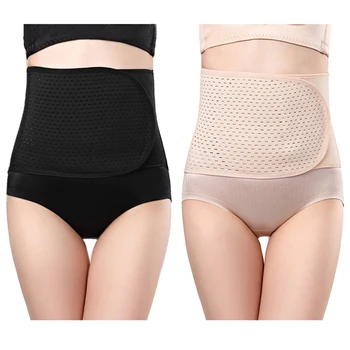 

Belly Abdomen Postpartum Belt Body Shapewear Waist Trainer Fitness Spandex blend Corset reathable Waist Trainer Corset
