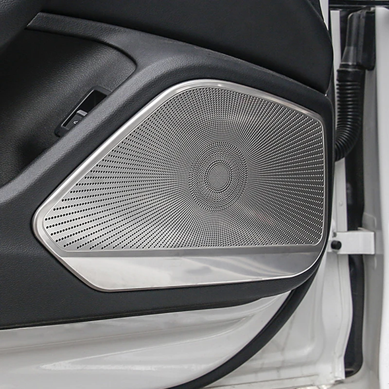 For Audi A4 B9 A5 S4 S5 2015 2016 2017 2018 2019 Car Door Audio Loudspeaker Sound Frame Speaker Cover Trim Sticker Accessories