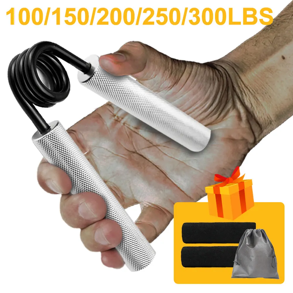 Empuñaduras para entrenamiento de fuerza muscular, expansor de carpiano de aleación, libras
