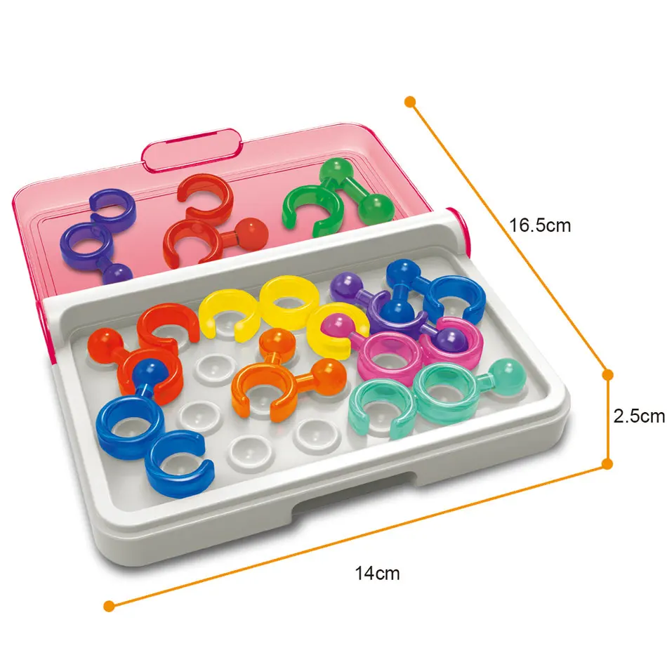 

120 Challenges Link IQ Logic 3D Puzzle Mind Brain Teaser Tangram Intellectual Board Game Educational Toy for Children Adults