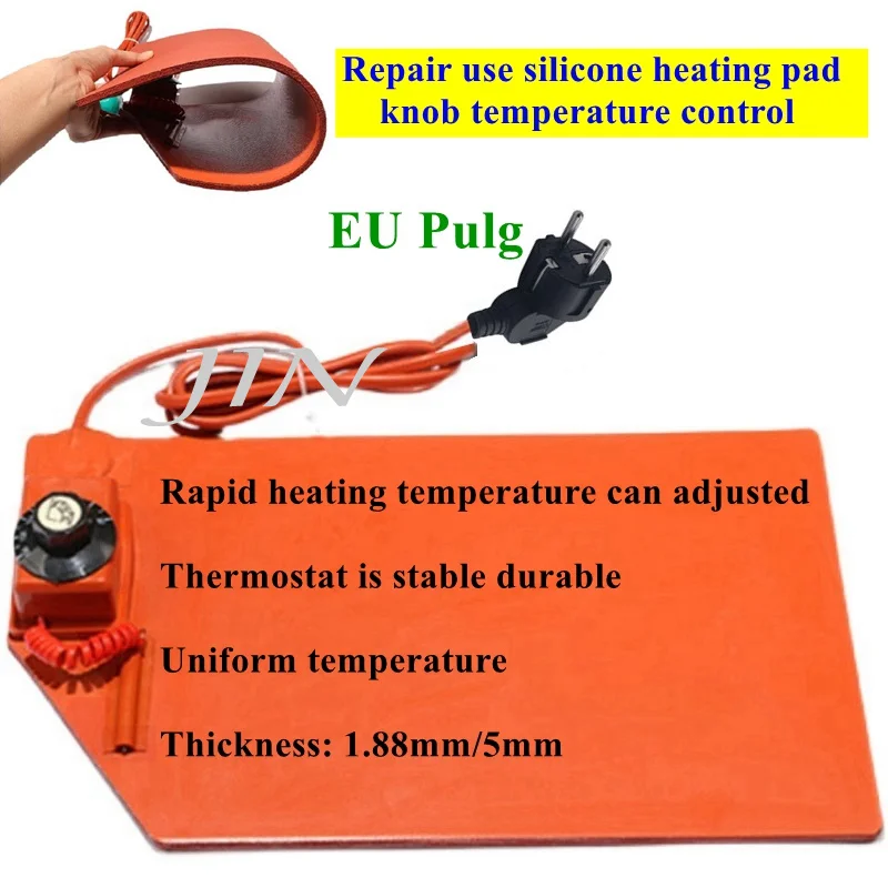 

Quick Heat Silicone Heater Pad 220v Oilproof For Heated Bed Plate Flexible Waterproof Wide range of uses