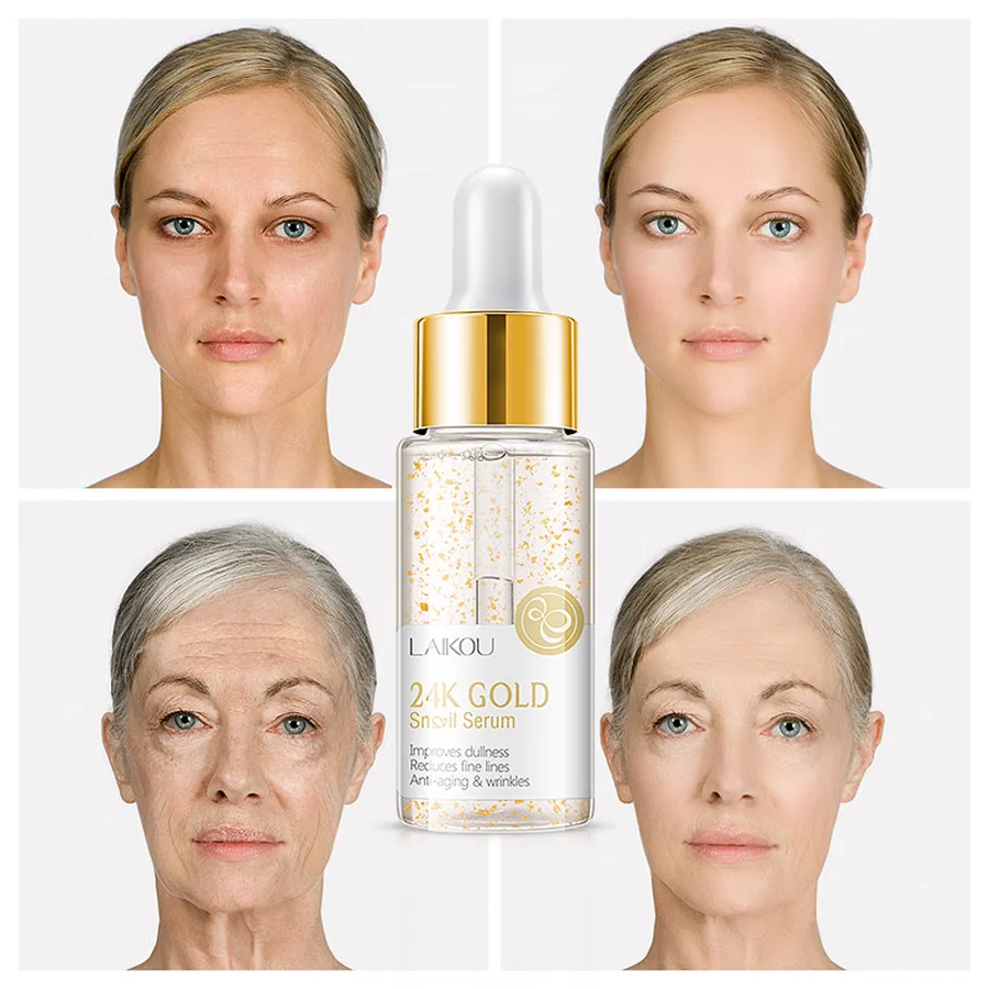 LAIKOU 30ML 24k Gold Serum Vitamin c Facial Serum Essence Hyaluronic Acid Cream Anti Wrinkle Whitening Face Care Essence Skin LAIKOU 30ML 24k Gold Serum Vitamin c Facial Serum Essence Hyaluronic Acid Cream Anti Wrinkle Whitening Face Care Essence Skin