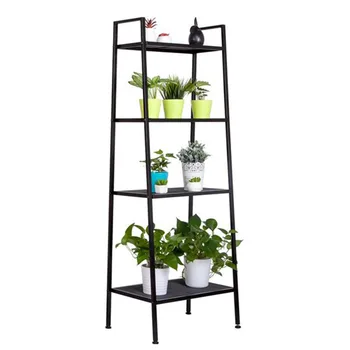 

Widen 4 Tiers Bookshelf Multifunctional Shelf Stable Sturdy and Durable Black