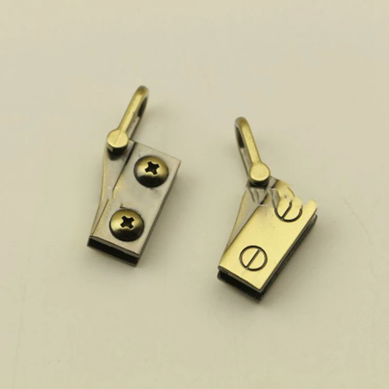 Brass Meetee 2/6 пар в партии, 20X10 мм сумка металлический уголок плечевой ремень повесить пряжки зажим боковой крюк DIY кольцо в виде буквы D боковой зажим Чемодан аксессуары - Цвет: Brass