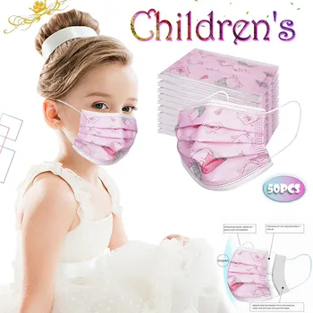 

50PC Children Breathable Face Shield Reusable Cloth Face Shield Outdoor Face Mask Washable Mouth Mask Windproof mascarillas