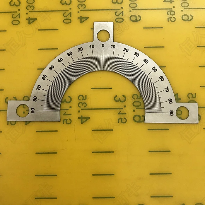 

Outer Diameter: 70mm Semi-Circular Scale Dial Mid-Angle Angle Dial