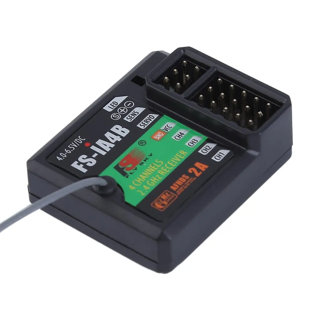 High Performance FS-IA4B 2.4G 4 Channels 140 Band Receiver Professional Supports For RC Car Boat Receiver PPMS Data