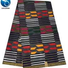 LIULANZHI африканские восковые ткани новейший стиль настоящий воск Анкара хлопчатобумажные ткани для платья 6 ярдов ML8L1236-ML8L1259