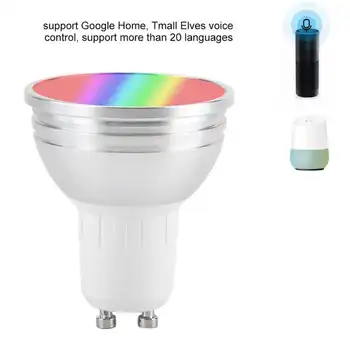 

Tuya/Smart life WIFI Smart RGBW Dimming Light Cup blub GU10/GU5.3/ E27 compatible with Alexa Google home automatic bulbs