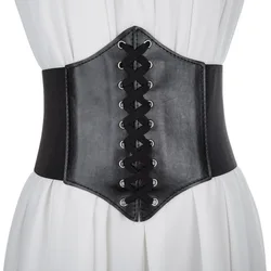 Women's Classic Tight-fitting Wide Belt Simple And Fashionable Ultra-wide Belt All-match Slimming Corset Belt