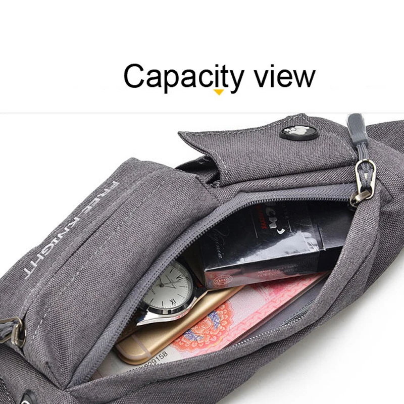 Дешево Поясные Сумки на открытом воздухе, поясные сумки, мужская сумка пояс, Повседневная Функциональная сумка для денег и телефона