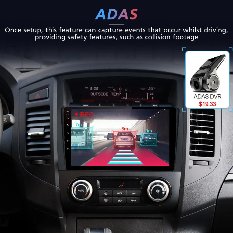 Clearance Junsun V1 pro 4G+64G CarPlay Android 9.0 DSP For Mitsubishi Pajero 4 2006 - 2014 Car Radio Multimedia Video Player GPS 2 din dvd 2