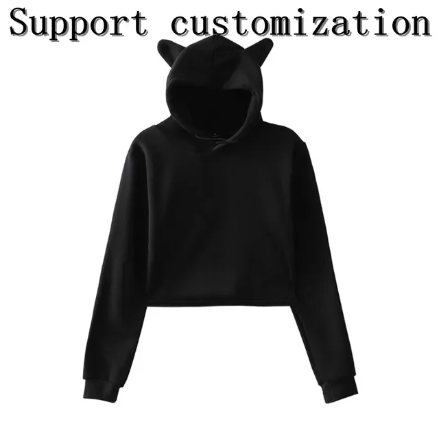 US $9.00 Frdun new Printed Cool 2019 New Arrival Cat Ear Hoodies Sweatshirt Harajuku Women Fashion Sexy 2019