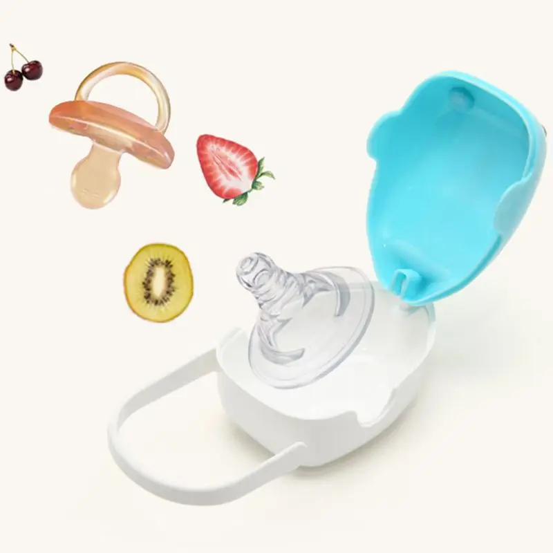 Креативный милый ящик для хранения сосок в форме рыбки для новорожденных, пластиковый патрубок держатель экрана с кольцом#905