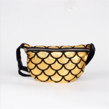 

Useful Waist Bag Stylish Fish Scale Women Waist Packs Leisure Mini Female Waist Packs Chest Bag Multifunctional belt bag heuptas