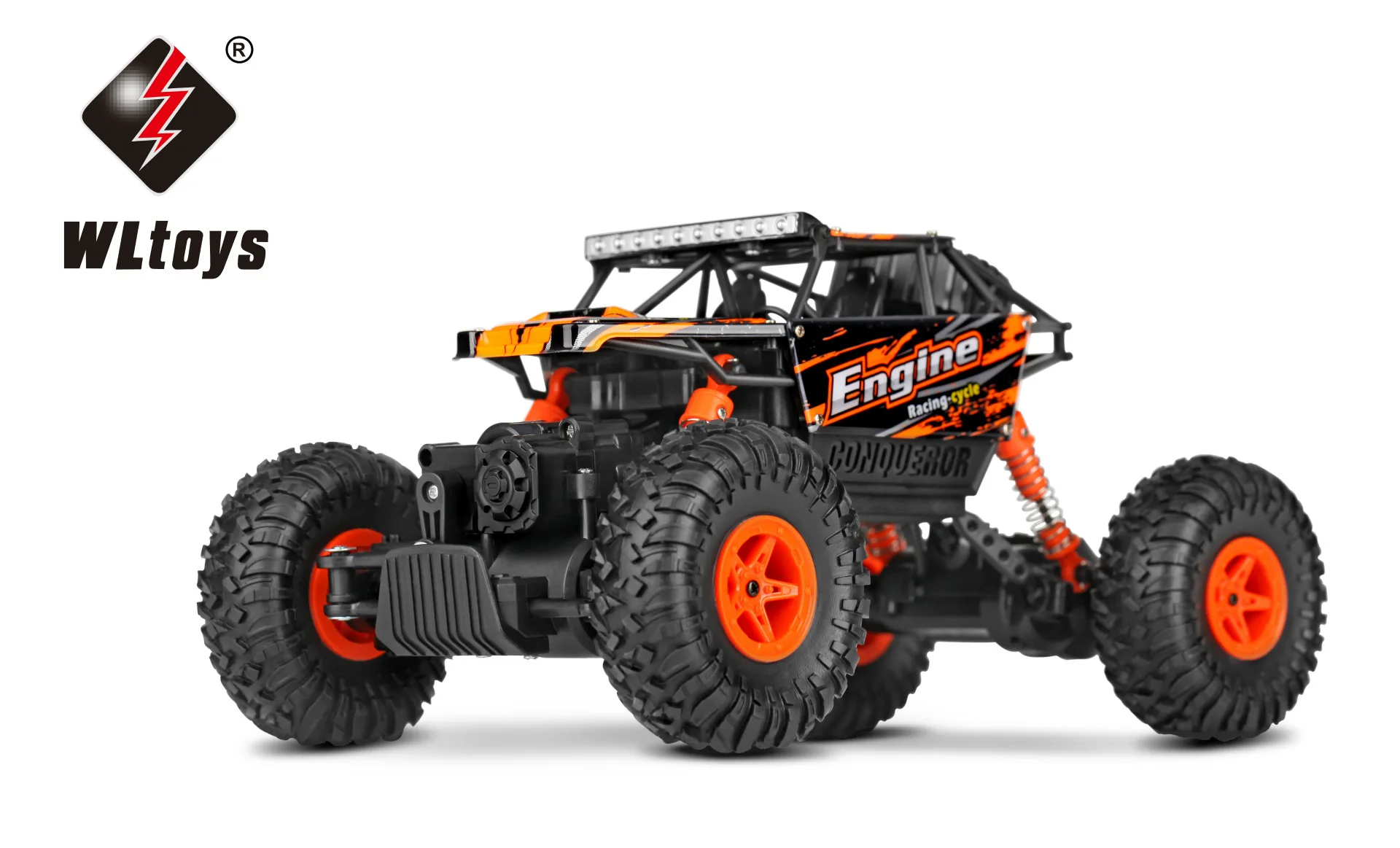 Weili 18428-b 1: 18 четырёхколёсный вагончик с привод полностью соотношение дистанционного Управление внедорожный восхождение автомобиля 2,4G Перезаряжаемые дистанционного Управление